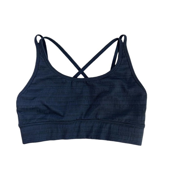 Prism Sport Sports Bra Strappy Blue Textured Women's Size Small - Picture 9 of 9